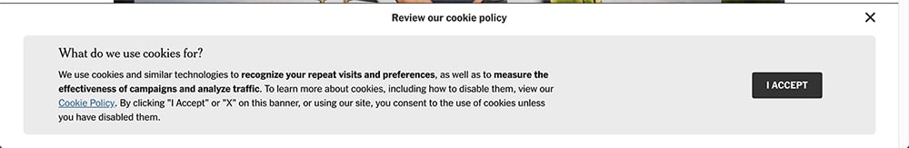 Cookies Consent Examples Free Privacy Policy