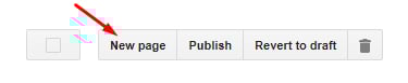 BlogSpot Dashboard: New Page