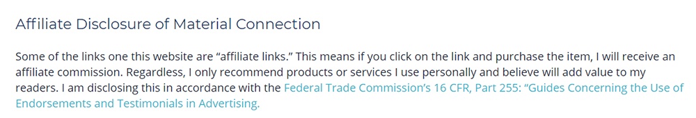 Launch Grow Joy affiliate disclaimer