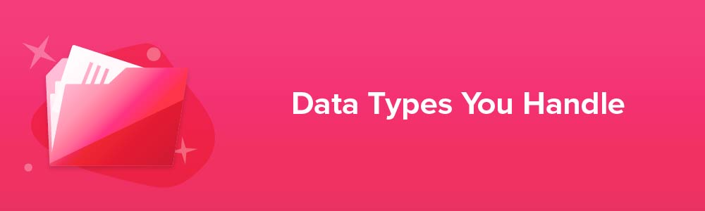 Data Types You Handle