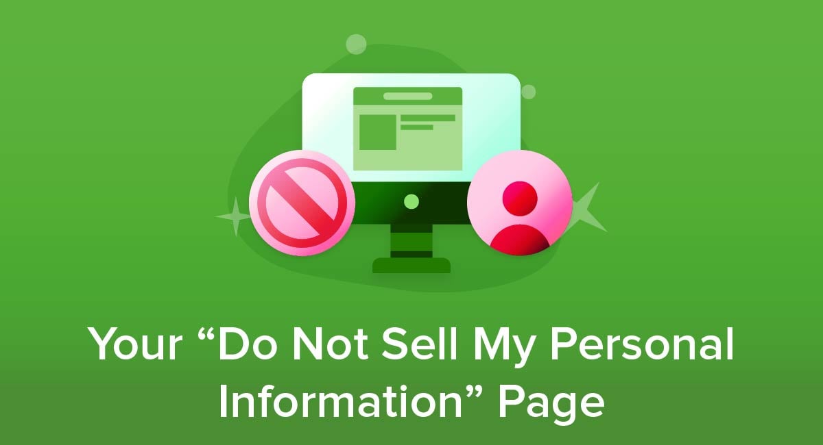 Your "Do Not Sell My Personal Information" Page
