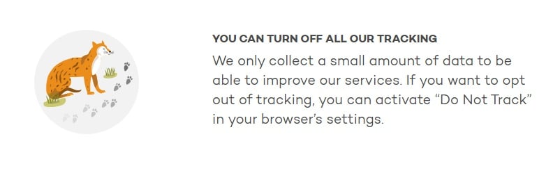 Ecosia Privacy Policy: DNT clause