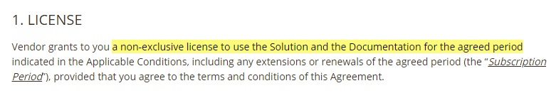 CCleaner EULA: License clause