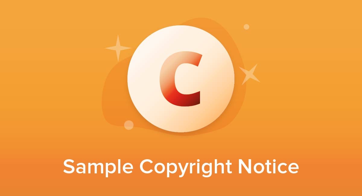 Sample Copyright Notice