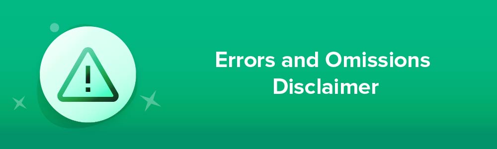 Errors and Omissions Disclaimer