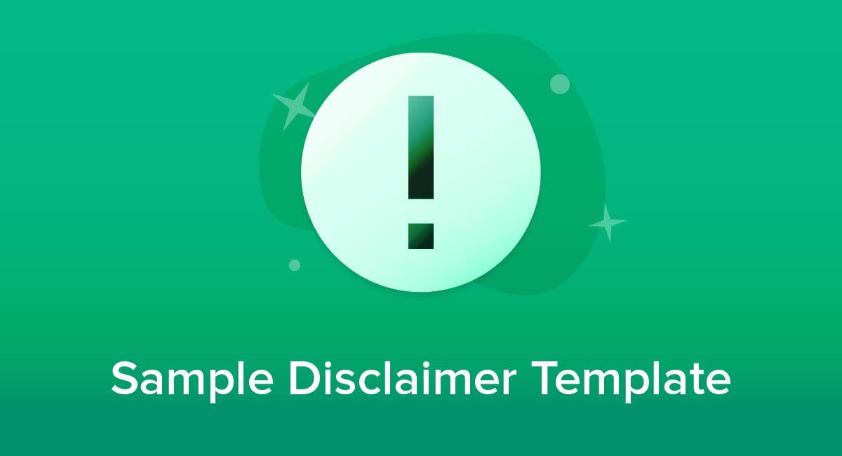 Sample Disclaimer Template