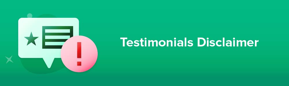 Testimonials Disclaimer