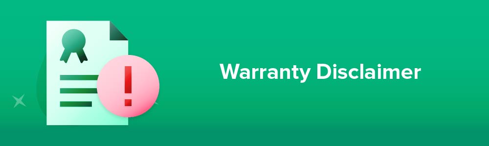 Warranty Disclaimer