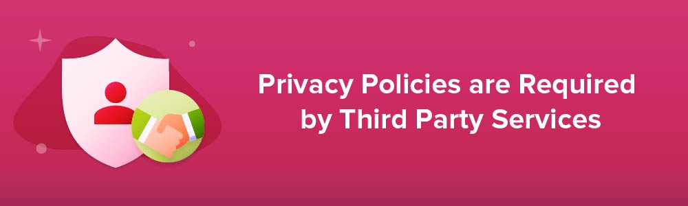 Privacy Policies are Required by Third Party Services