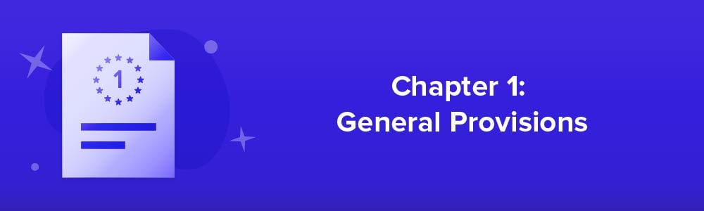 Chapter 1: General Provisions