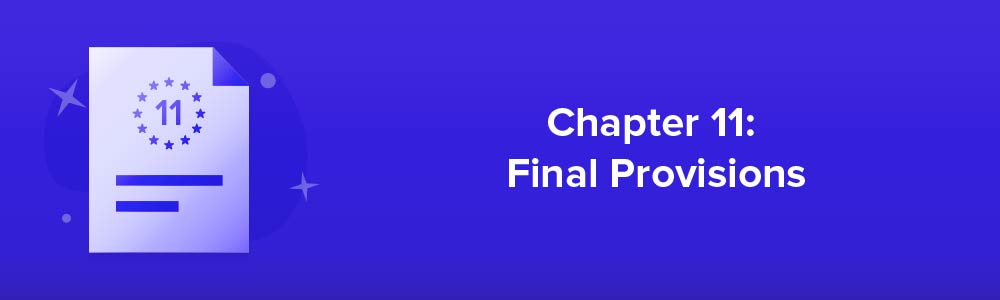 Chapter 11: Final Provisions