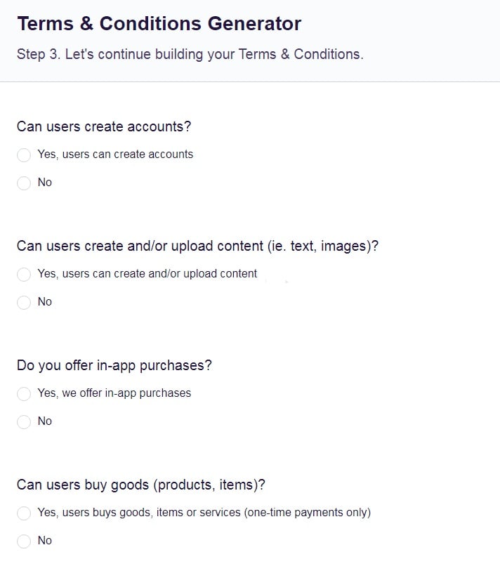 Sample Terms And Conditions Template