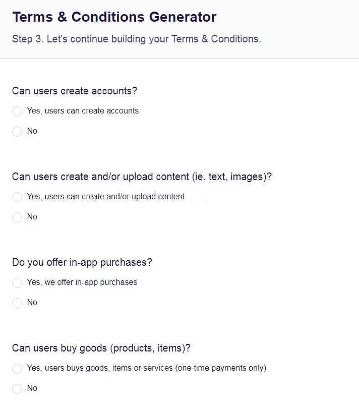 Sample Terms Of Use Template Free Privacy Policy