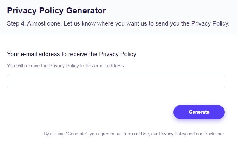 Free Privacy Policy Generator - Create a Privacy Policy