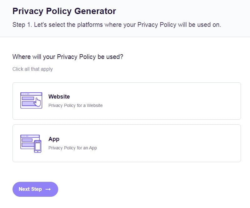 Free Privacy Policy Template Generator - CPRA, CCPA, GDPR - Free