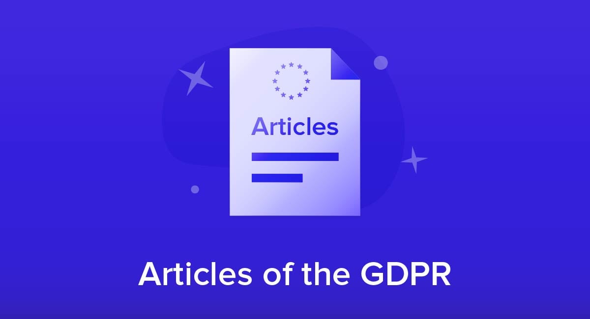 Articles of the GDPR