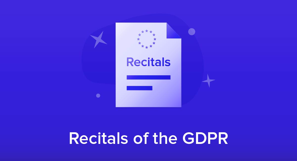 Recitals of the GDPR