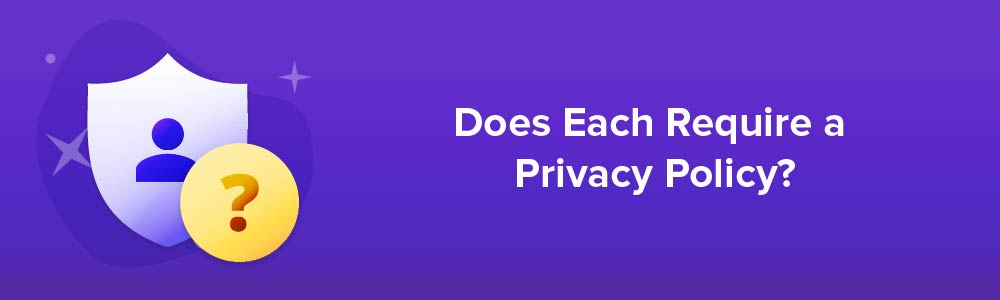 Does Each Require a Privacy Policy?