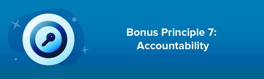 Bonus Principle 7: Accountability