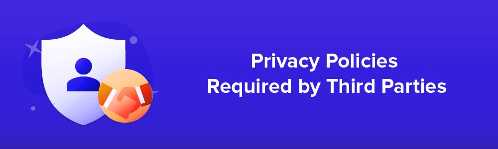 Privacy Policies Required by Third Parties
