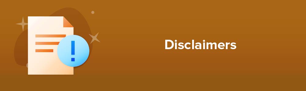 Disclaimers