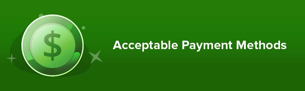 Acceptable Payment Methods