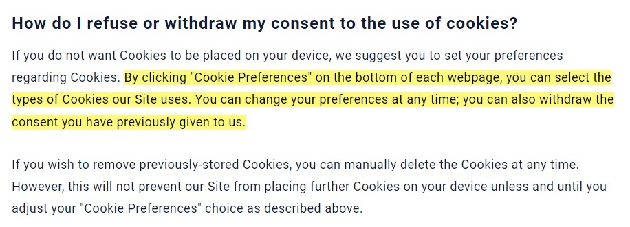 NTT Data Cookie Policy: How do I refuse or withdraw my consent to the use of cookies