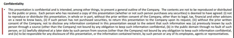 Moovly Presentation confidentiality disclaimer