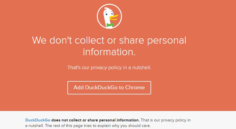 DuckDuckGo Privacy Policy summary