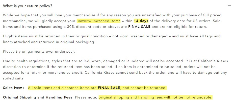 Customer Return and Refund Laws in the U.S. - Free Privacy Policy