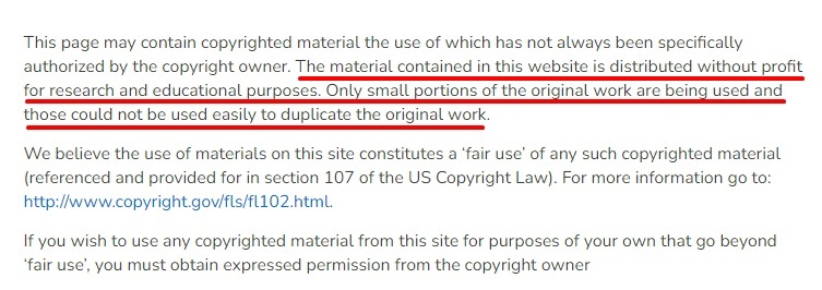 WSIPC Disclaimer and Fair Use Statement