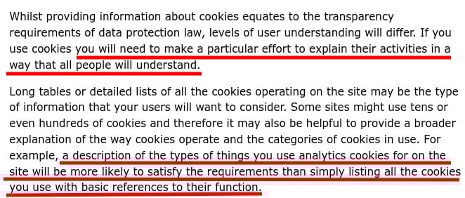 ICO Cookies and Similar Technologies page: Rule 4 excerpt