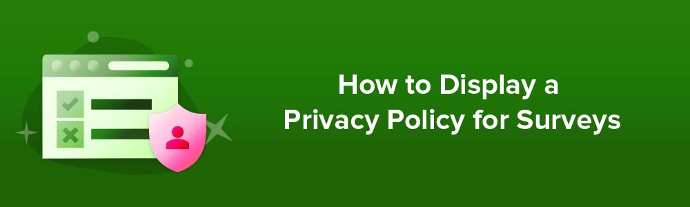 How to Display a Privacy Policy for Surveys