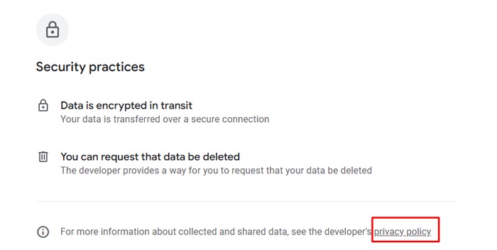 OpenAI Android App Store listing: Privacy Policy link highlighted