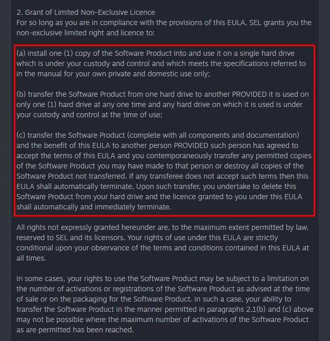 Steam License (EULA): User rights