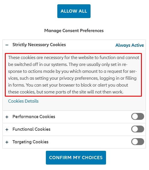 Allianz Manage Consent Preferences